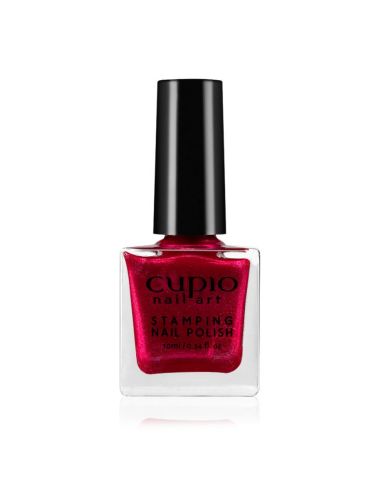 Smalto per stamping Cupio Glitter Red 10ml
