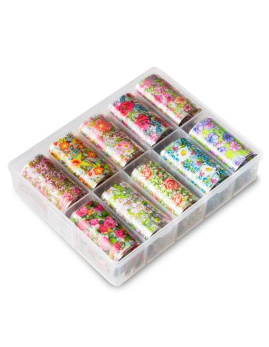 FOIL  SET 10 pz. Romantic Flower