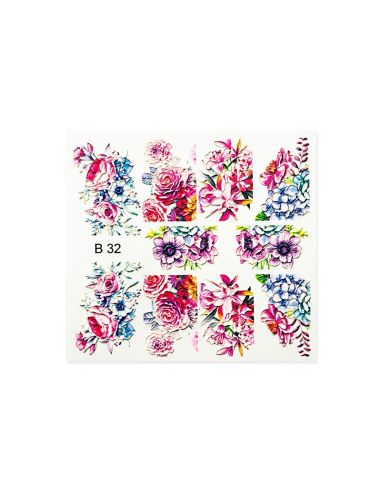 WATER DECALS 3D PER UNGHIE  CUPIO B32