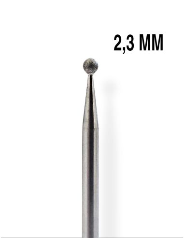 Punta diamante manicure C6 2.3mm diametro media abrasione